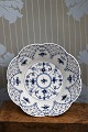 Blue Fluted Full lace fruit bowl with openwork pattern from Royal Copenhagen. Decoration number: ...