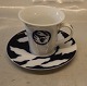 14 x Cup 8 cm and saucer 14.3 cmCup 8 cm and saucer 14.3 cm Lin Utzon Rosendahl H.C. ...