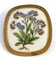Royal Copenhagen. Flora Danica motif. Brooch / pendant with silver back (925). Height 4.8 cm. Width 4.5 cm.