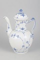 Royal Copenhagen Blue Fluted Plain, very large coffee pot.Very large porcelain coffee pot ...