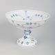 Royal Copenhagen Blue Fluted Plain, compote.Classic porcelain compote with a fluted surface ...