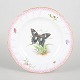 Royal Copenhagen, antique hand-painted butterfly plate.Antique porcelain plate with ...