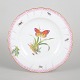 Royal Copenhagen, antique hand-painted butterfly plate.Antique porcelain plate with ...