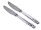 Georg Jensen Acorn sterling silver, dinner knife with short knife blade and serrated ...