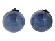HolmegaardBlue decoration ball 9 cm.