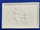 Antique biscuit porcelain plaque by Bertel Thorvaldsen (1770–1844): "Cupid and Hymen Spinning ...