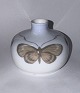 CABINET VASE: Miniature porcelain vase by Royal Copenhagen in Art Nouveau style. Decorated with ...