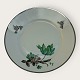 Green Vallø, with Plantin edge, KPM, Copenhagen Porcelain painting, Lyngby, Lunch plate, 21cm in ...