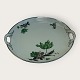 Green Vallø, with Plantin edge, KPM, Copenhagen Porcelain painting, Lyngby, Cake dish with ...