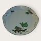 Green Vallø, with Plantin edge, KPM, Copenhagen Porcelain painting, Lyngby, Cake dish with ...