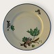 Green Vallø, with Plantin edge, KPM, Copenhagen Porcelain Painting, Lyngby, Dinner plate, 24.5cm ...