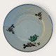 Green Vallø, with Plantin edge, KPM, Copenhagen Porcelain Painting, Lyngby, Cake Plate, 15.5cm ...