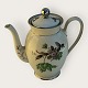 Green Vallø, with Plantin edge, KPM, Copenhagen Porcelain painting, Lyngby, Coffee pot, 23cm ...