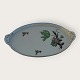 Green Vallø, with Plantin edge, KPM, Copenhagen Porcelain painting, Lyngby, Tray dish, 29.5cm x ...