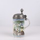 Large faience tankard made in Kellinghusen by Lubbert Diedrich Bahlmann circa 1790–1810. The ...