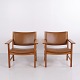 Pair of model 3262 armchairs manufactured by Fredericia Stolefabrik. The chairs are made from ...