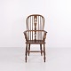Antique high-back Windsor armchair from the Victorian period, probably made in Yorkshire or ...