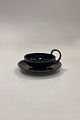 Herman Kaehler Ceramics Tea Cup. Black luster glaze in glossy/matt.Measurements: Cup 11 cm / ...