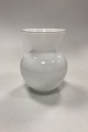 Holmegaard Rokoko Vase. Color: Opaque white. Designed by Torben Joergensen in 2006. Measures ...