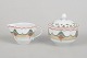 Royal Copenhagen Christmas Joy, sugar bowl and creamer.Porcelain sugar bowl and creamer from ...