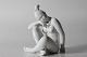 Bing & GrøndahlFigurine og young Inuit woman model no. 2281 Made of blanc de chine ...