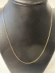 Necklace Anchor facet 8 kt. gold.Length 45.5 cm