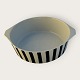 Lyngby, Danild 42, Blue striped, Bowl, 24 cm in diameter, 6 cm high, Design Axel Brüel & Egon ...
