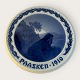 Bing & Grondahl, Easter plate, 1910, Woman at the grave, 19cm in diameter *Perfect condition*