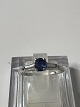 14 Karat solitaire ring white gold with inlaid blue sapphire.Hallmark: 14kSize 49, 15.60 ...