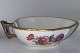 Porcelain bowl with handle from Royal Copenhagen, featuring the "Saxon Flower" pattern. First ...
