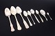 Collection of Nine Serving Spoons in Silver and Silver-Plated Metal.Collection of nine serving ...