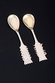 Pair of Swedish Sámi spoons in gilt 830 silver.Pair of small spoons in 830 silver with gilt ...