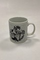 Faience monthly mug for June – ROSER. Designed by Bjørn Wiinblad for Nymølle. Shows signs of ...