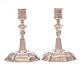 Pair of 18th century silver candlesticks by Nicolai Brandt, Horsens, 1787-1813H: 14cm