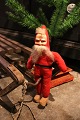 Old Santa Claus with body in straw - felt and face in painted celluloid and fine old patina. ...