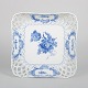 Royal Copenhagen Blue Flower Curved, square dish.Square dish in hand-painted porcelain from ...