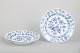 Meissen, set of three Blue Onion dinner plates.Set of three white porcelain dinner plates ...