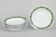 Meissen, set of six deep plates with vine leaf pattern.Set of six deep plates in white ...
