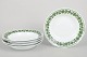Meissen, set of five deep plates with vine leaf pattern.Set of five deep plates in white ...