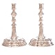 Pair of large silber candlesticks by A. Michelsen, Copenhagen, 1861H: 24cm. W: 839gr