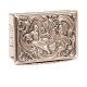 Snuff box by Jørgen Nielsen Brosbøll, Vejle, 1761. Partly giltH: 2,6cm. Size: 4,5x6,2cm