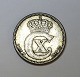 Denmark. Christian X. Silver 25 öre 1914.