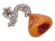 Extra large amber lump in a beautiful necklace. The necklace is not marked, so it is sold as ...
