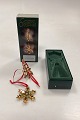 Georg Jensen Golden Christmas Holiday Ornament - Snow Crystal and Christmas Tree 1999