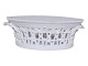 White Flora DanicaOval fruit basket from 1850-1893