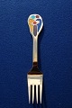 Michelsen Christmas spoons & forks of Danish gilt sterling silver. Anton Michelsen Christmas ...