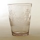 Oil lamp glas engraved with name and landscapes depicting lion hunt circa 1740H: 12,2cm