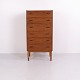 Tall chest of drawers designed by Carl Aage Skov and produced by Munch Møbler in Denmark during ...