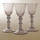 Set of three Norwegian Nøstetangen Chrystal Desert Gläser um 1750H: 15,7cm
