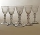Set of six rare Norwegian Nøstetangen Chrystal Desert glasses circa 1760H: 16cm